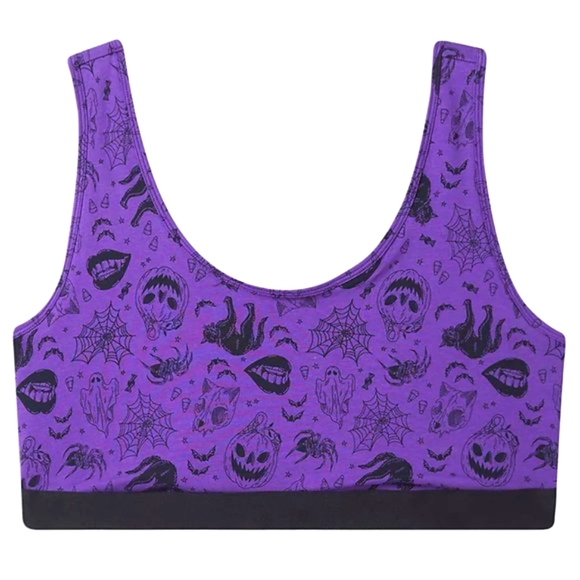 ❤️NWT TORRID BRA FANGS CATS PUMPKINS HALLOWEEN COSTUME BRA GOTH BRA - Plus Size - Picture 7 of 9